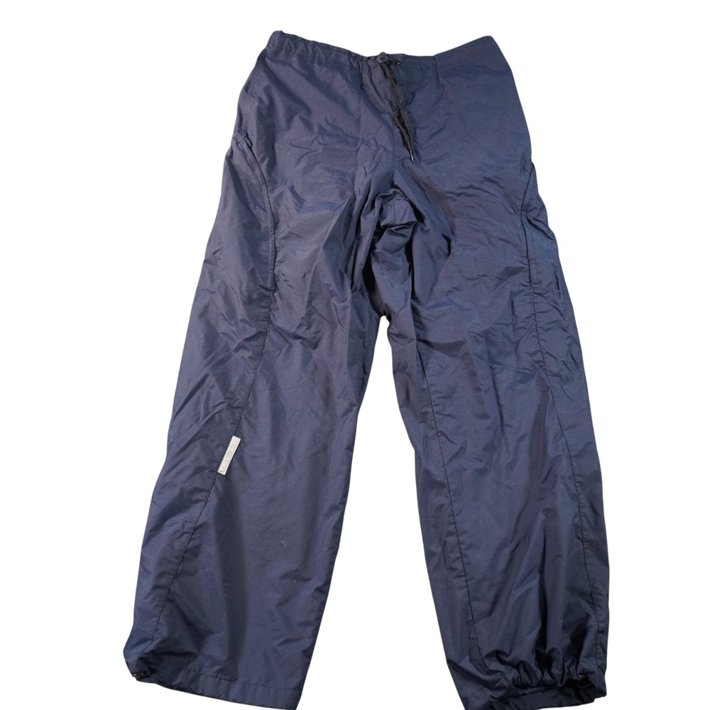 Vintage Nike Track Pants Mens XL Navy Blue Nylon Baggy Windbreaker Drawstring